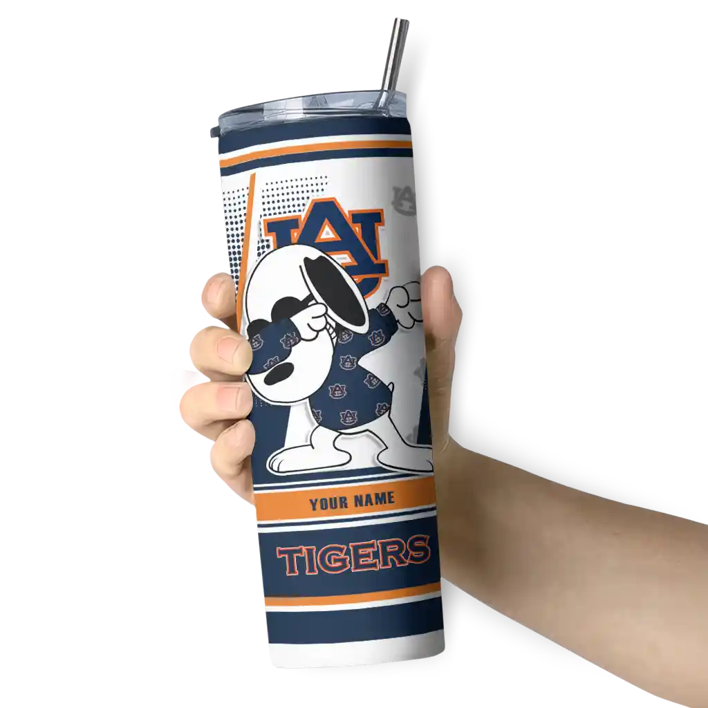 customized-auburn-tigers-snoopy-dog-navy-blue-white-skinny-tumbler-premium-grade.webp