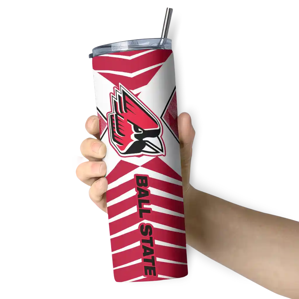 customized-ball-state-cardinals-camo-texture-red-skinny-tumbler-premium-grade.webp