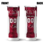 customized-ball-state-cardinals-stacked-diamond-red-skinny-tumbler-best-selling.webp