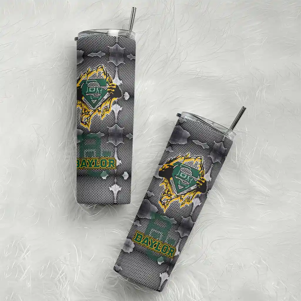 customized-baylor-bears-chevron-v-green-gray-skinny-tumbler-top-rated.webp