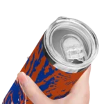 customized-boise-state-broncos-metallic-grid-orange-skinny-tumbler-best-selling.webp