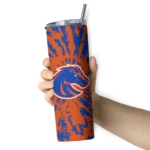 customized-boise-state-broncos-metallic-grid-orange-skinny-tumbler-best-selling.webp