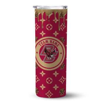 Customized Boston College Eagles Camo Streak Maroon Skinny Tumbler