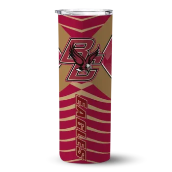 Customized Boston College Eagles Camo Texture Maroon Skinny Tumbler