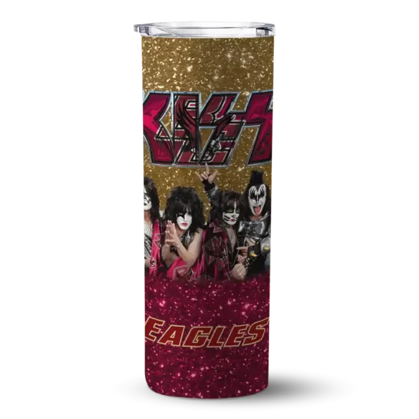customized boston college eagles kiss band gold skinny tumbler best selling 3