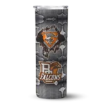 customized-bowling-green-falcons-chevron-v-orange-gray-skinny-tumbler-best-selling.webp