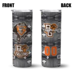 customized-bowling-green-falcons-chevron-v-orange-gray-skinny-tumbler-best-selling.webp