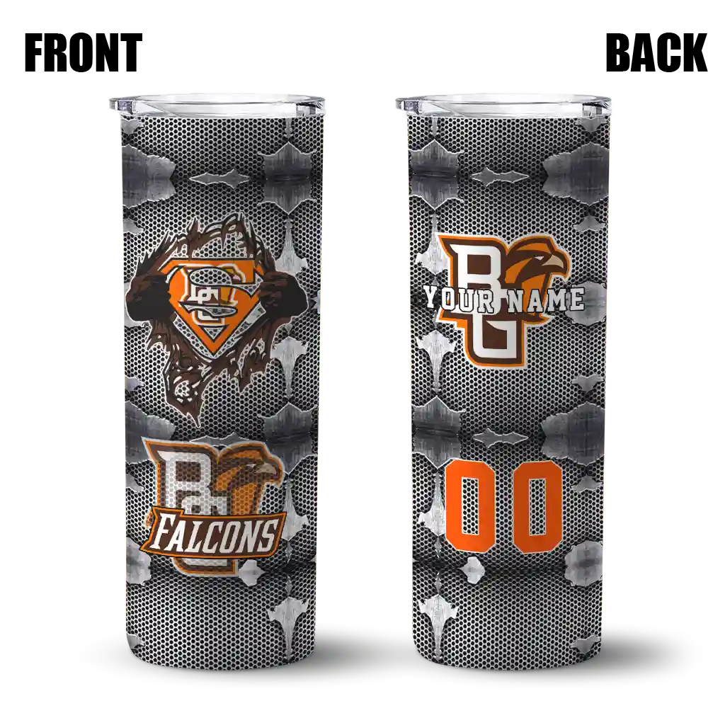 customized-bowling-green-falcons-chevron-v-orange-gray-skinny-tumbler-fashion-forward.webp