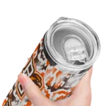 customized-bowling-green-falcons-claw-marks-orange-white-skinny-tumbler-best-selling.webp