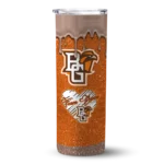 customized-bowling-green-falcons-pixel-fade-orange-skinny-tumbler-best-selling-4.webp