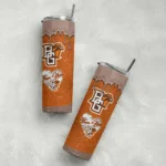 customized-bowling-green-falcons-pixel-fade-orange-skinny-tumbler-best-selling-4.webp