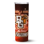 customized-bowling-green-falcons-rose-romance-orange-black-skinny-tumbler-best-selling-1.webp
