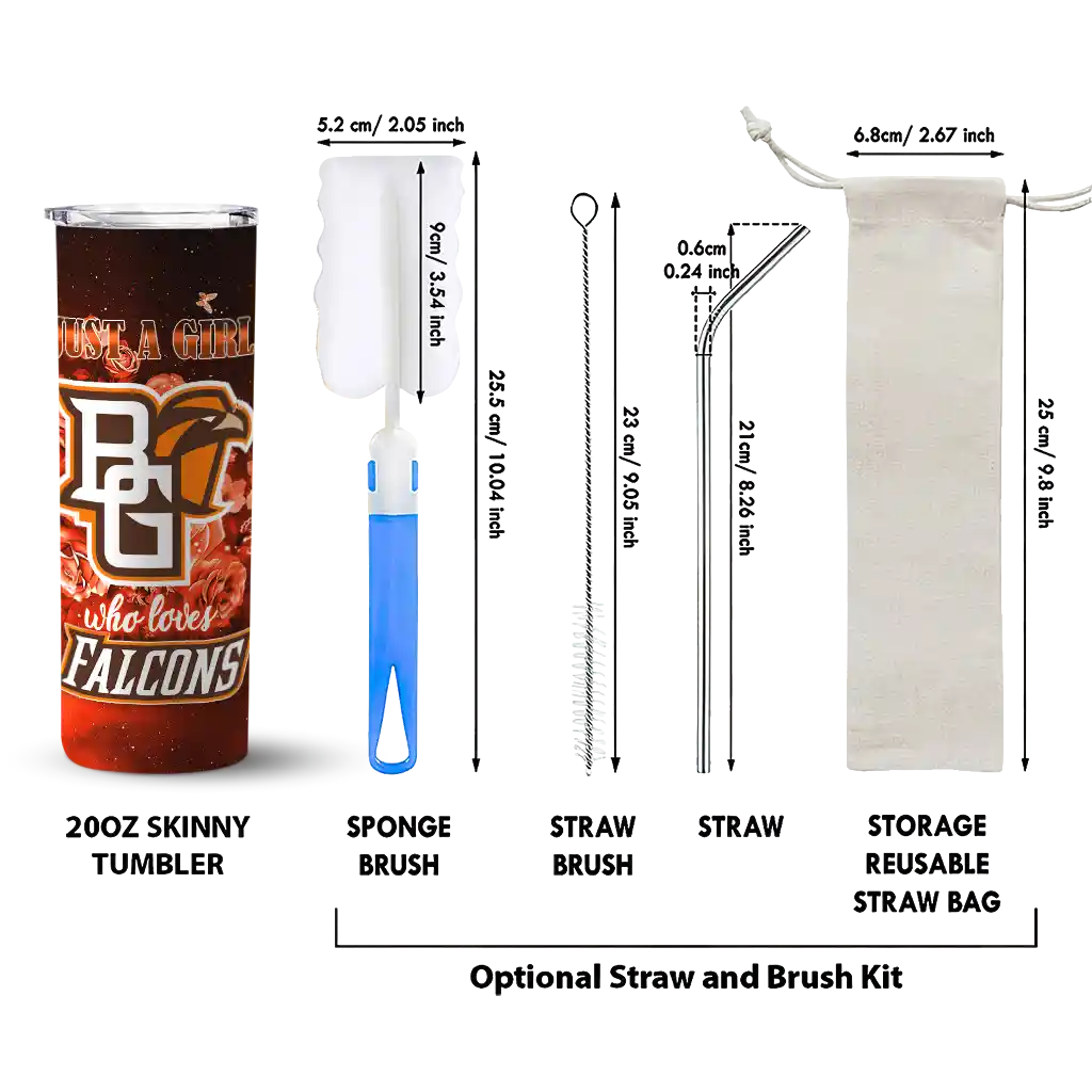 customized-bowling-green-falcons-rose-romance-orange-black-skinny-tumbler-new-arrival.webp
