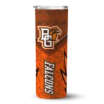 customized-bowling-green-falcons-spiral-burst-print-orange-skinny-tumbler-best-selling.webp