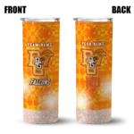 customized-bowling-green-falcons-starburst-tiles-orange-skinny-tumbler-best-selling-1.webp