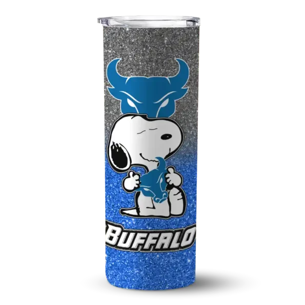 customized buffalo bulls snoopy attitude royal blue skinny tumbler best selling