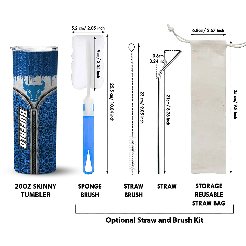 customized-buffalo-bulls-sparkle-drip-royal-blue-skinny-tumbler-new-arrival.webp