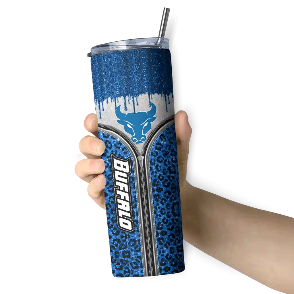 customized-buffalo-bulls-sparkle-drip-royal-blue-skinny-tumbler-premium-grade.webp