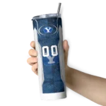 customized-byu-cougars-stacked-diamond-blue-skinny-tumbler-best-selling.webp