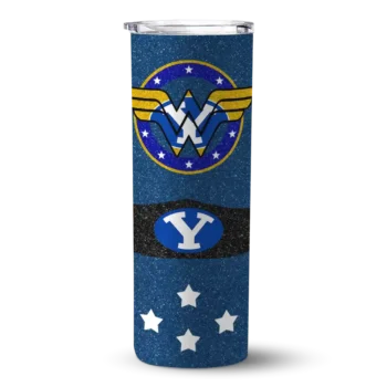 Customized BYU Cougars Star Cluster Blue Skinny Tumbler