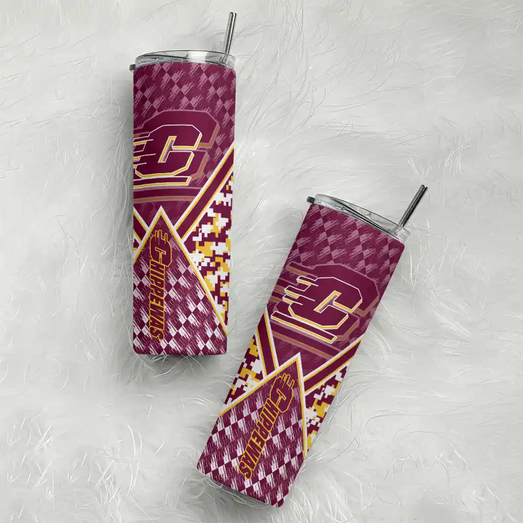 customized-central-michigan-chippewas-monogram-burst-maroon-white-skinny-tumbler-top-rated.webp