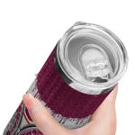 customized-central-michigan-chippewas-sparkle-drip-maroon-skinny-tumbler-best-selling.webp