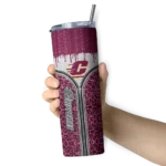 customized-central-michigan-chippewas-sparkle-drip-maroon-skinny-tumbler-best-selling.webp