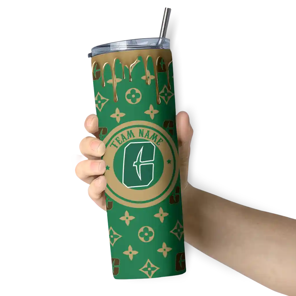 customized-charlotte-49ers-camo-streak-green-skinny-tumbler-premium-grade-1.webp