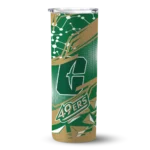 customized-charlotte-49ers-helmet-clash-green-skinny-tumbler-best-selling.webp
