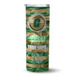 customized-charlotte-49ers-patterned-waves-green-skinny-tumbler-best-selling-2.webp