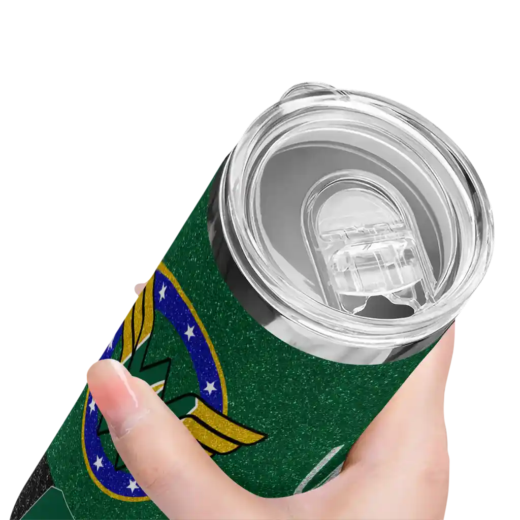 customized-charlotte-49ers-star-cluster-green-skinny-tumbler-high-quality.webp