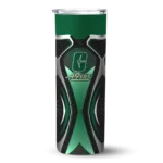 customized-charlotte-49ers-superman-emblem-green-black-skinny-tumbler-best-selling.webp