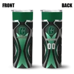customized-charlotte-49ers-superman-emblem-green-black-skinny-tumbler-best-selling.webp