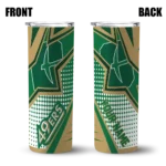 customized-charlotte-49ers-web-stripes-green-white-skinny-tumbler-best-selling.webp