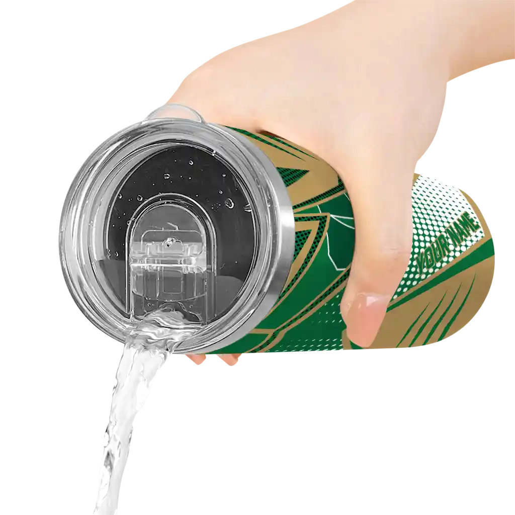 customized-charlotte-49ers-web-stripes-green-white-skinny-tumbler-latest-model.webp