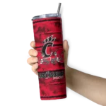 customized-cincinnati-bearcats-chevron-patch-red-skinny-tumbler-best-selling.webp