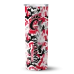 customized-cincinnati-bearcats-claw-marks-red-white-skinny-tumbler-best-selling.webp