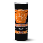 customized-clemson-tigers-helmet-belt-orange-black-skinny-tumbler-best-selling.webp