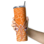 customized-clemson-tigers-monogram-burst-orange-white-skinny-tumbler-best-selling.webp