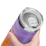 customized-clemson-tigers-swirl-texture-orange-skinny-tumbler-best-selling.webp