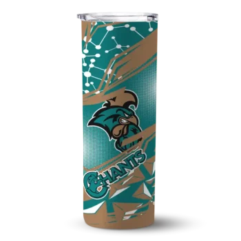 Customized Coastal Carolina Chanticleers Helmet Clash Green Skinny Tumbler