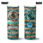 customized-coastal-carolina-chanticleers-patterned-waves-green-skinny-tumbler-best-selling-1.webp