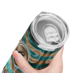 customized-coastal-carolina-chanticleers-patterned-waves-green-skinny-tumbler-best-selling-1.webp