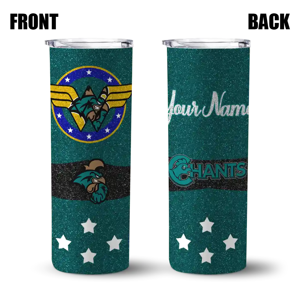 customized-coastal-carolina-chanticleers-star-cluster-green-skinny-tumbler-fashion-forward.webp