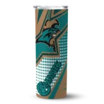 customized-coastal-carolina-chanticleers-web-stripes-green-white-skinny-tumbler-best-selling.webp