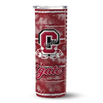 Customized Colgate Raiders Chevron Patch Maroon Skinny Tumbler