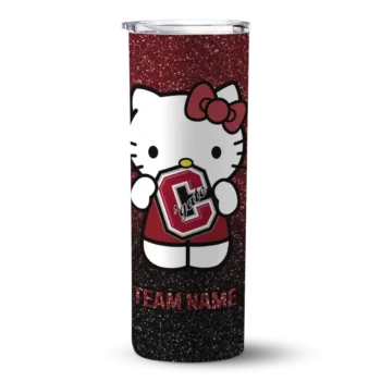 Customized Colgate Raiders Hello Kitty Maroon Black Skinny Tumbler