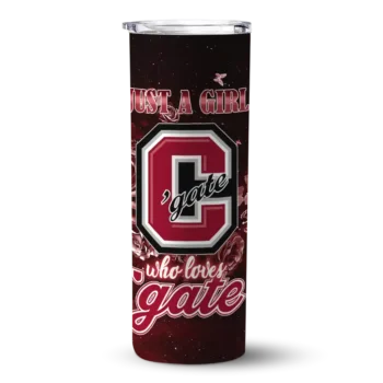 Customized Colgate Raiders Rose Romance Maroon Black Skinny Tumbler
