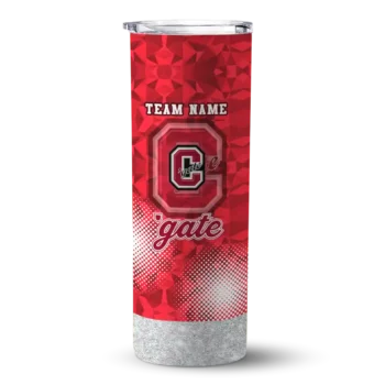 Customized Colgate Raiders Starburst Tiles Maroon Skinny Tumbler