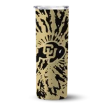 customized-colorado-buffaloes-metallic-grid-gold-skinny-tumbler-best-selling.webp